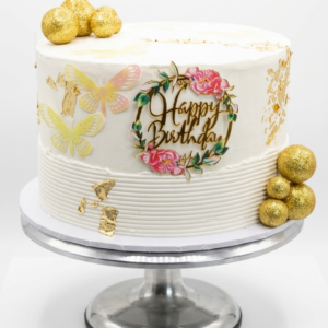 The Gilded Touch luxury celebration cake by Dahasa Cakes in Abuja