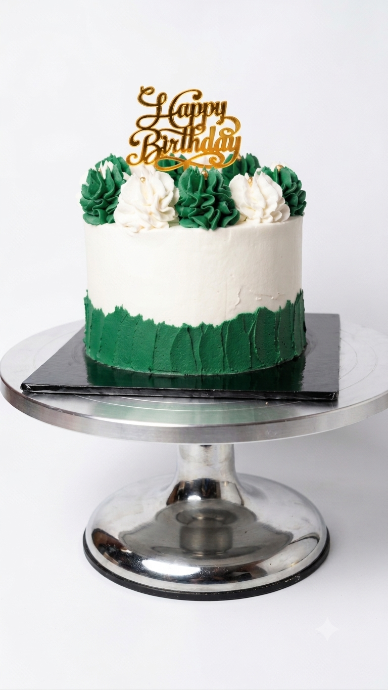 Minimalist Two-Tone Cake - 6-inch (2 Layer) - Image 2