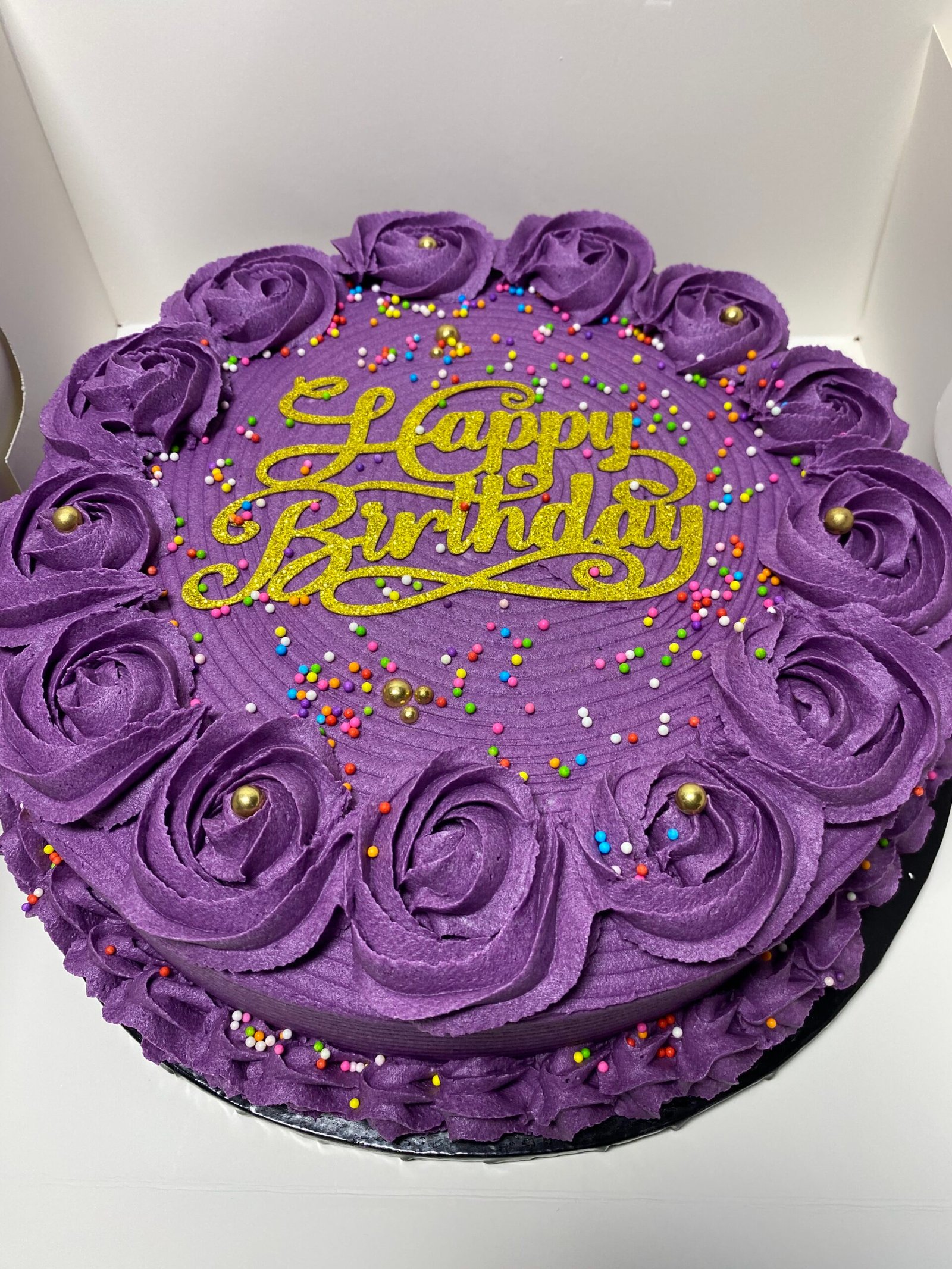 Classic Rosette Cake - 10-inch (1 Layer) - Image 6